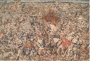 Bernard van orley The Battle of Pavia tapestry, oil on canvas